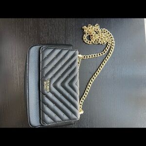 Black VS Purse with gold detail